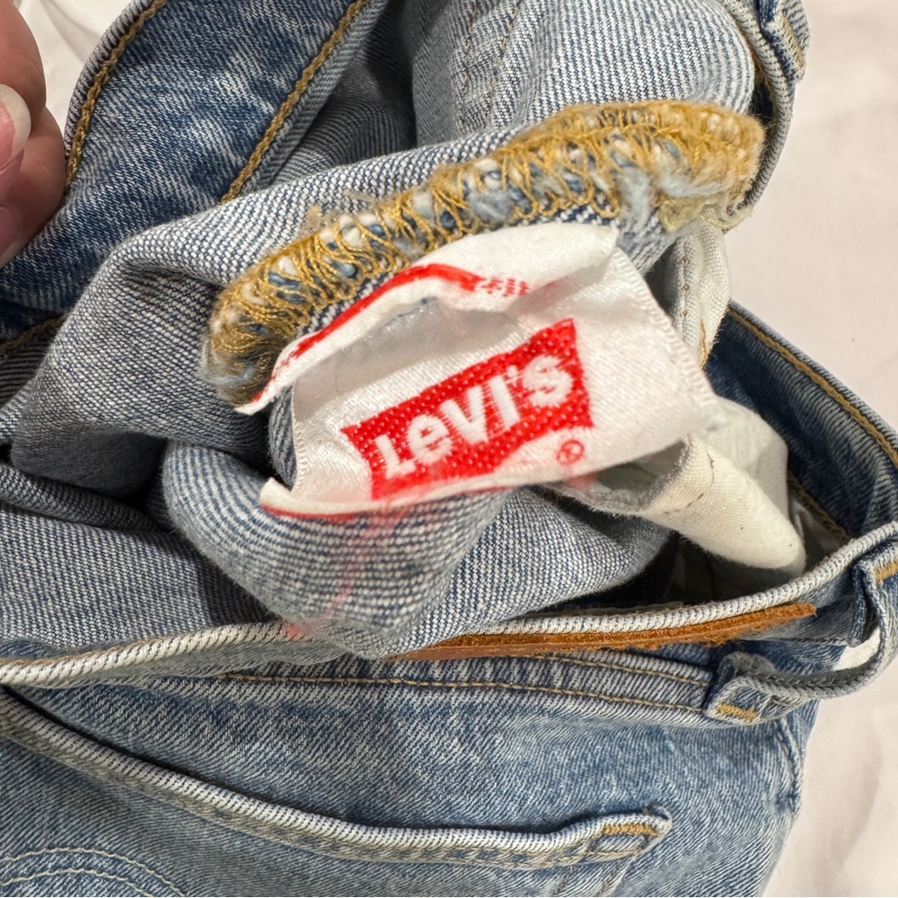 Vintage 90s Levi's Premium Jeans 501 S Skinny Big E Red Tab 31x30 Button Fly - Picture 12 of 15